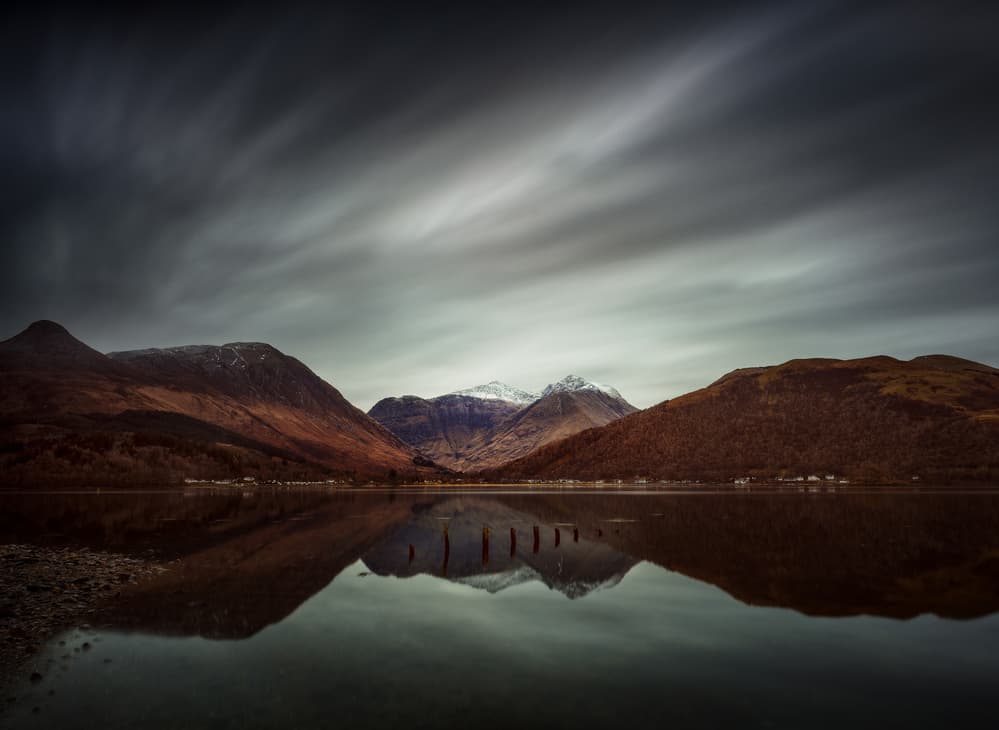 Moody Mountain Reflection by Matt Anderson — canvas wall art