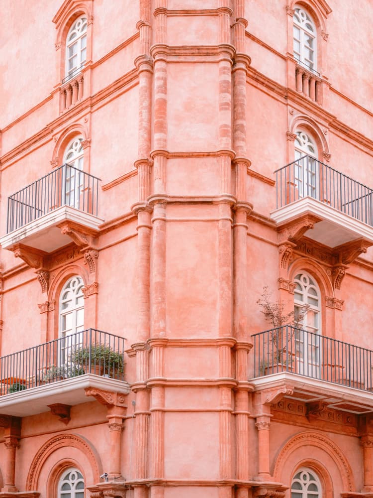 Pastel Pink Umbria | Italy travel photography by Raisa Zwart — canvas wall art