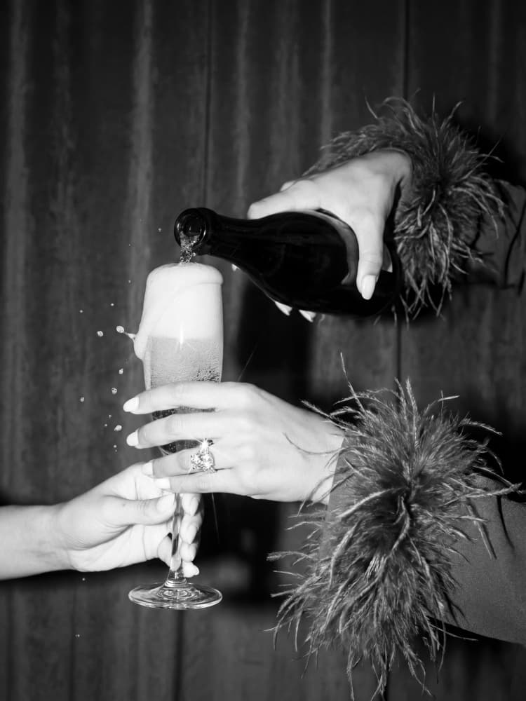 Glamorous Champagne Toast by Andreas Magnusson — canvas wall art