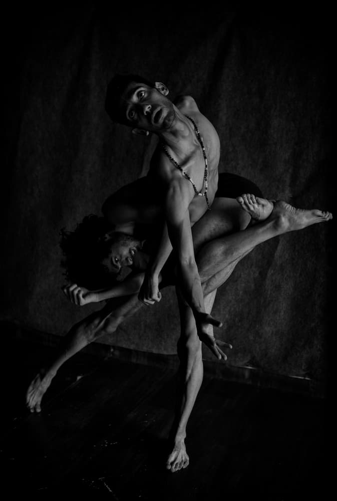 Dynamic Male Dancers by Babak Haghi — canvas wall art