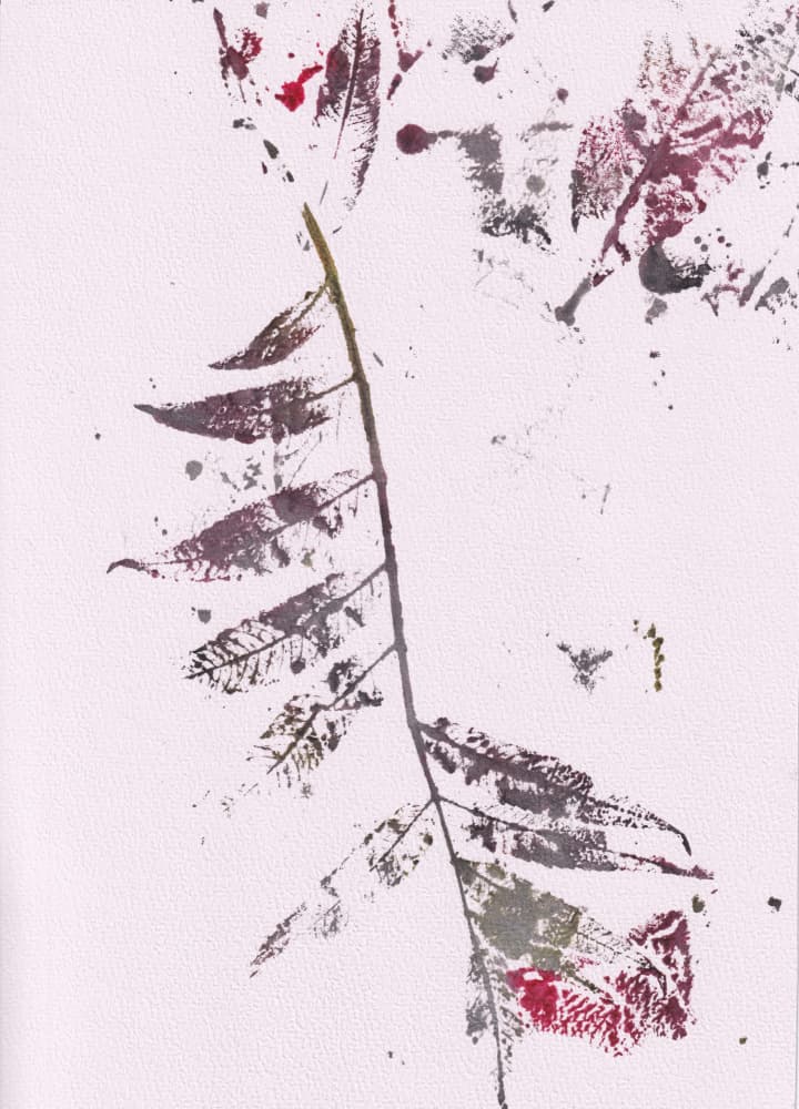 Dark Leaf Impressions by Maira Ribena — canvas wall art