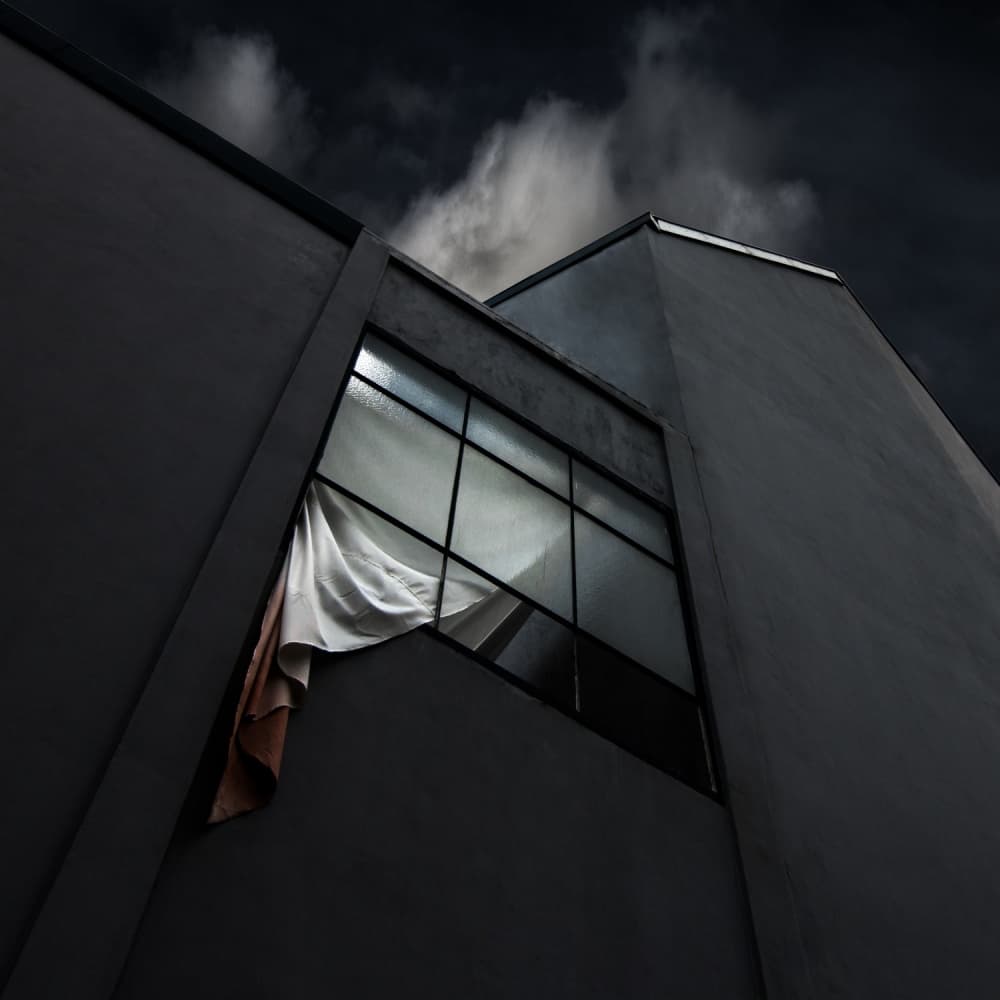 Moody Urban Window by Gilbert Claes — canvas wall art