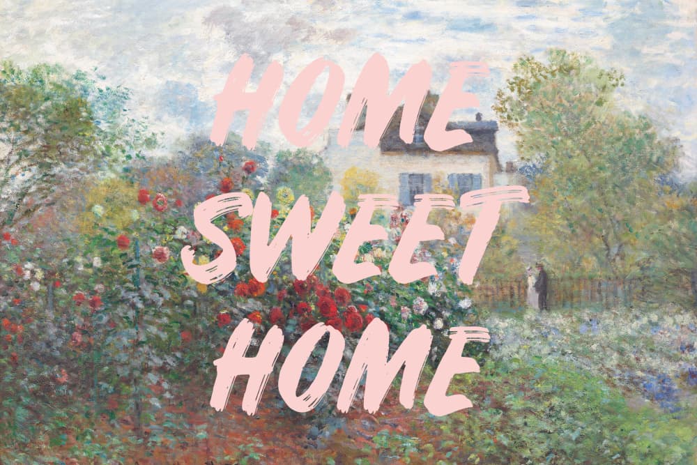 Home Sweet Rose Garden by Talitha McQueen — canvas wall art