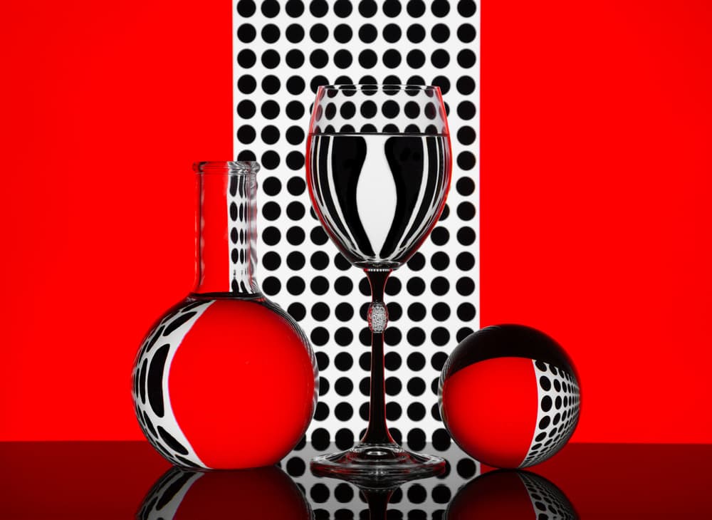 Optical Red Still Life by Jacqueline Hammer — canvas wall art