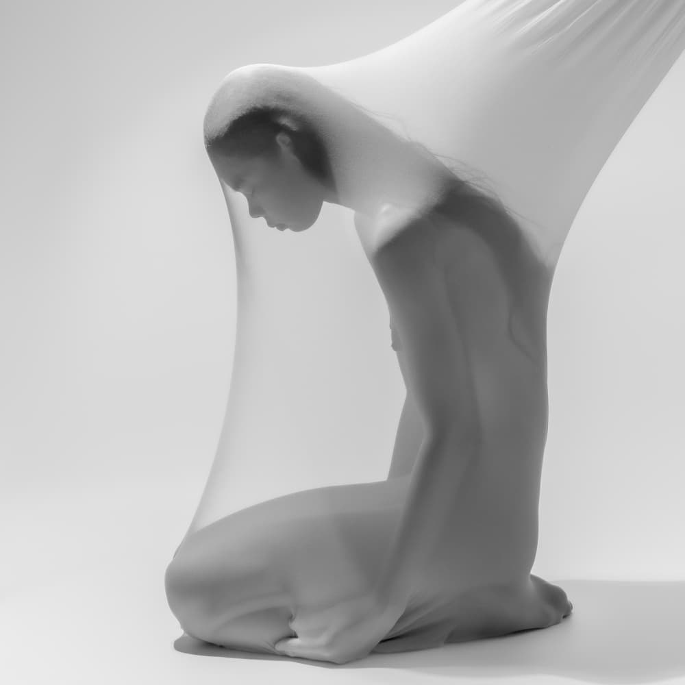 Graceful Fabric Form by ADIREK M — canvas wall art
