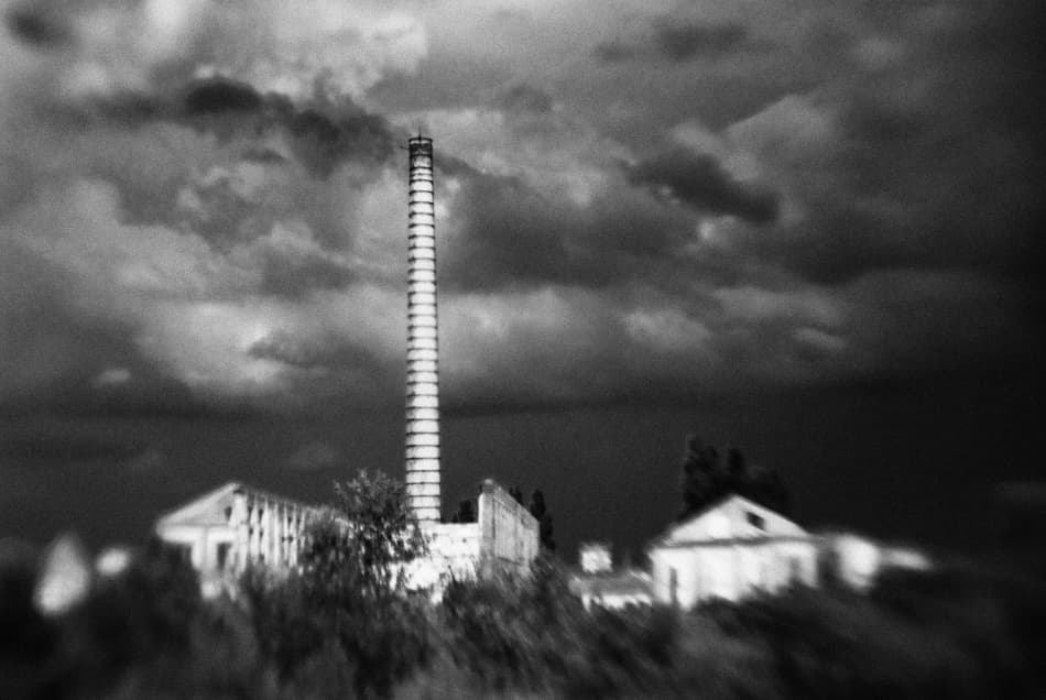 Abandoned Factory Chimney by Codrin Lupei — canvas wall art