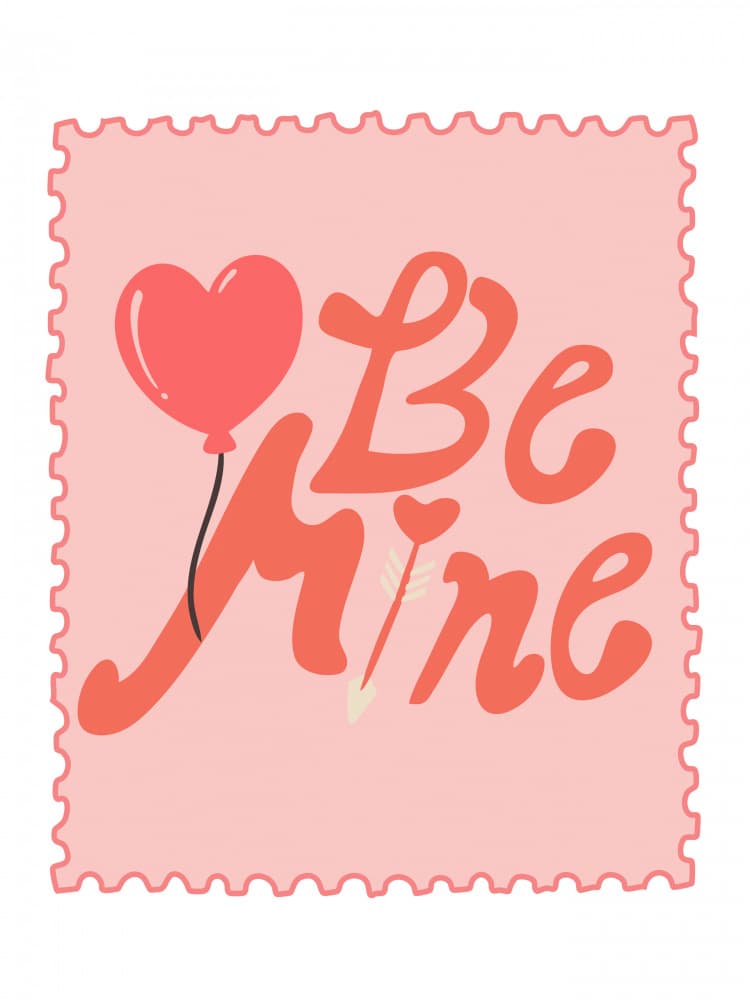 Be Mine Heart Balloon by Nikita Jariwala — canvas wall art
