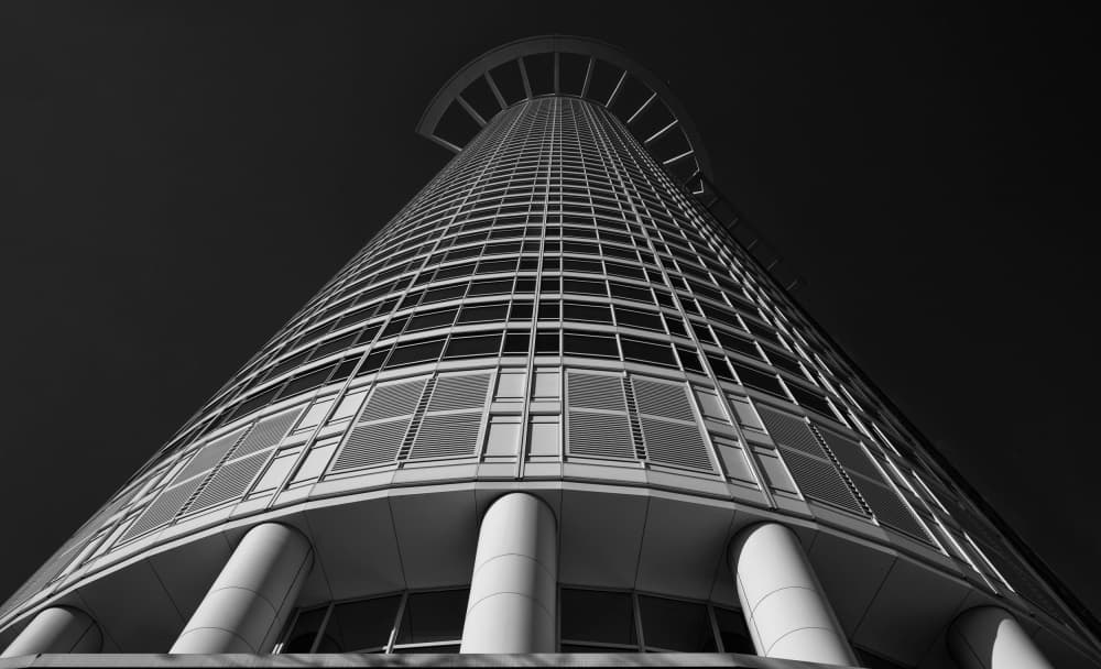 Modern Skyscraper Ascending by Jean Vandijck — canvas wall art
