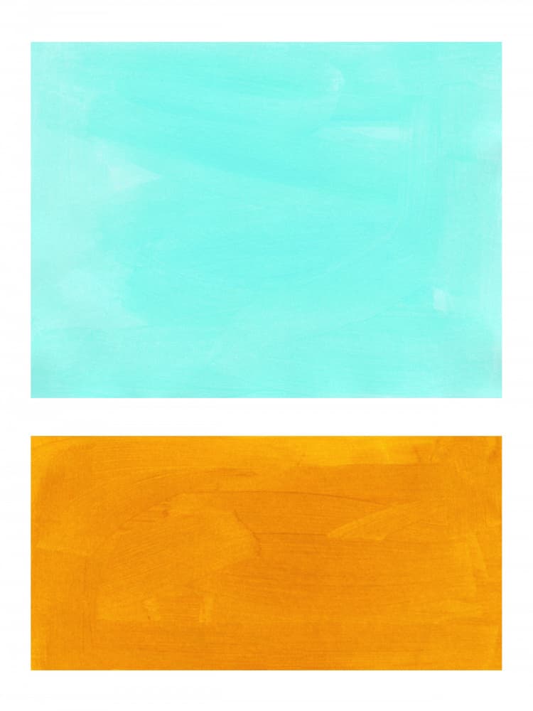 Aqua Orange Texture by Ejaaz Haniff — canvas wall art