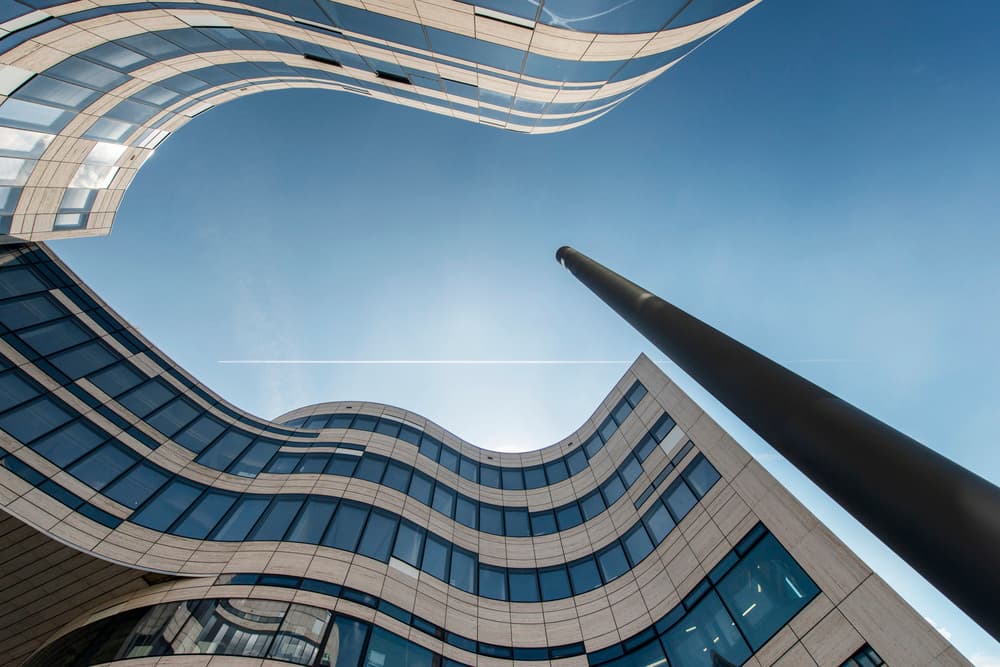 Wavy Urban Architecture by Gerard Jonkman — canvas wall art
