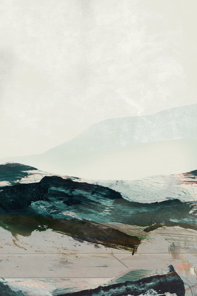Mountains No2 by Dan Hobday — canvas wall art
