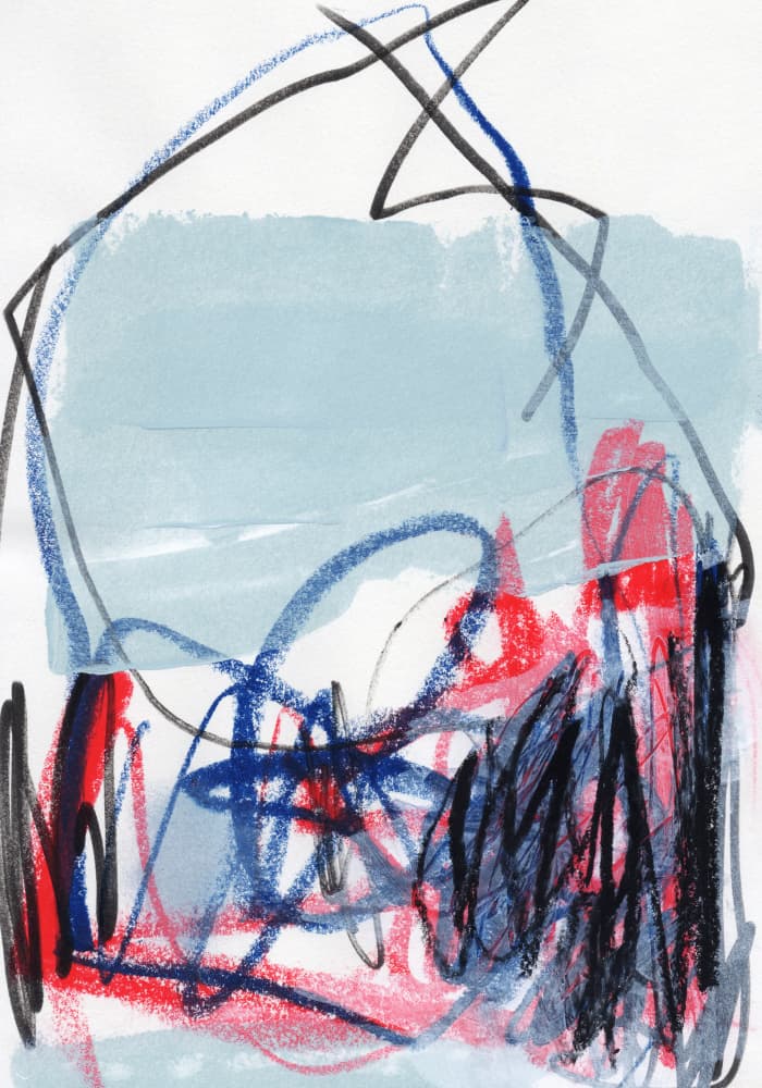 Dynamic Abstract Strokes by uplusmestudio — canvas wall art