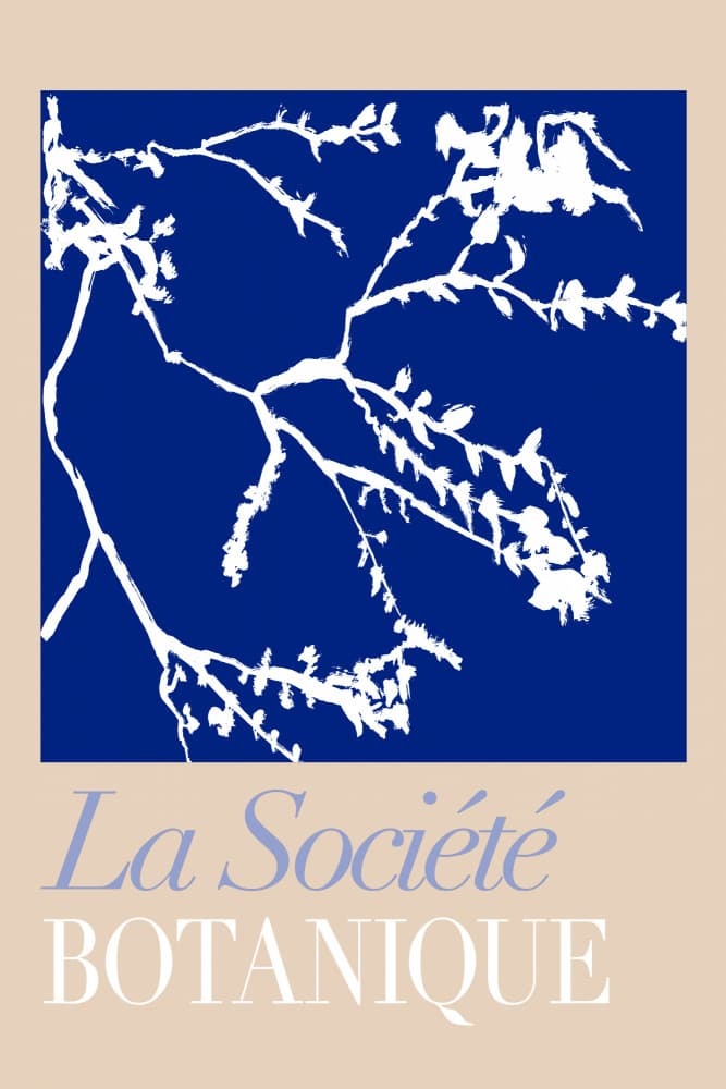 Blue Botanical Branches by cartissi — canvas wall art