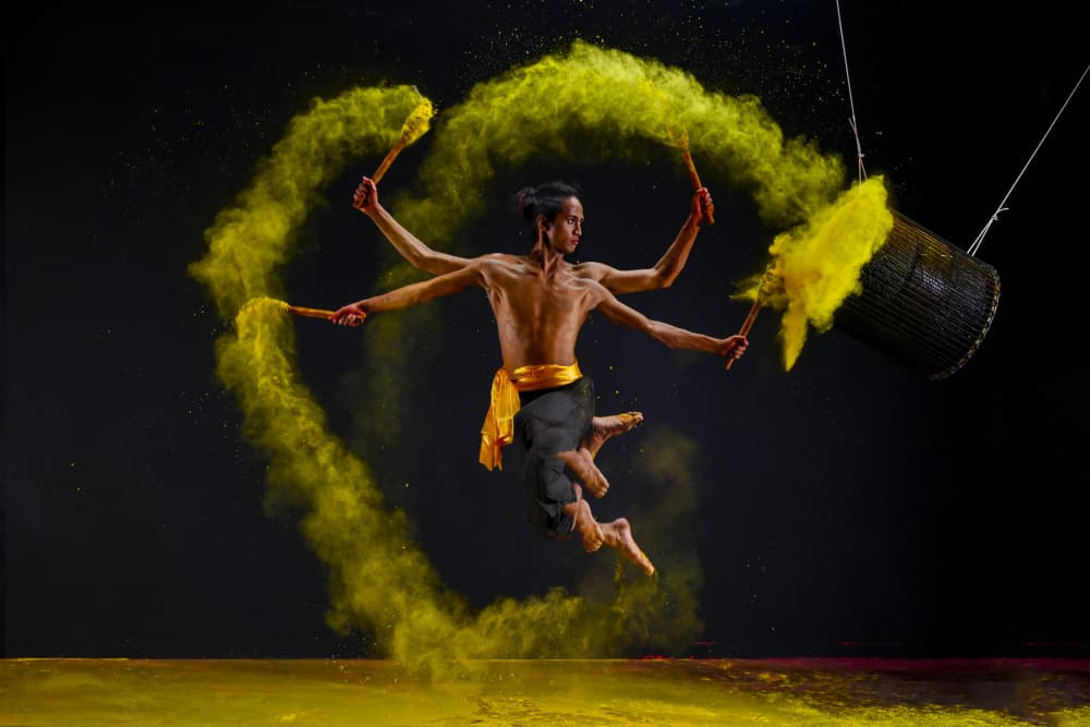 Multi-Arm Powder Dance by Prijasambada — canvas wall art