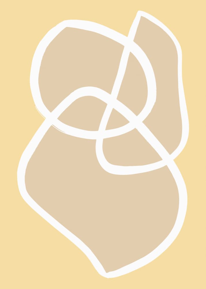 Flowing Organic Shapes by Pictufy Studio — canvas wall art