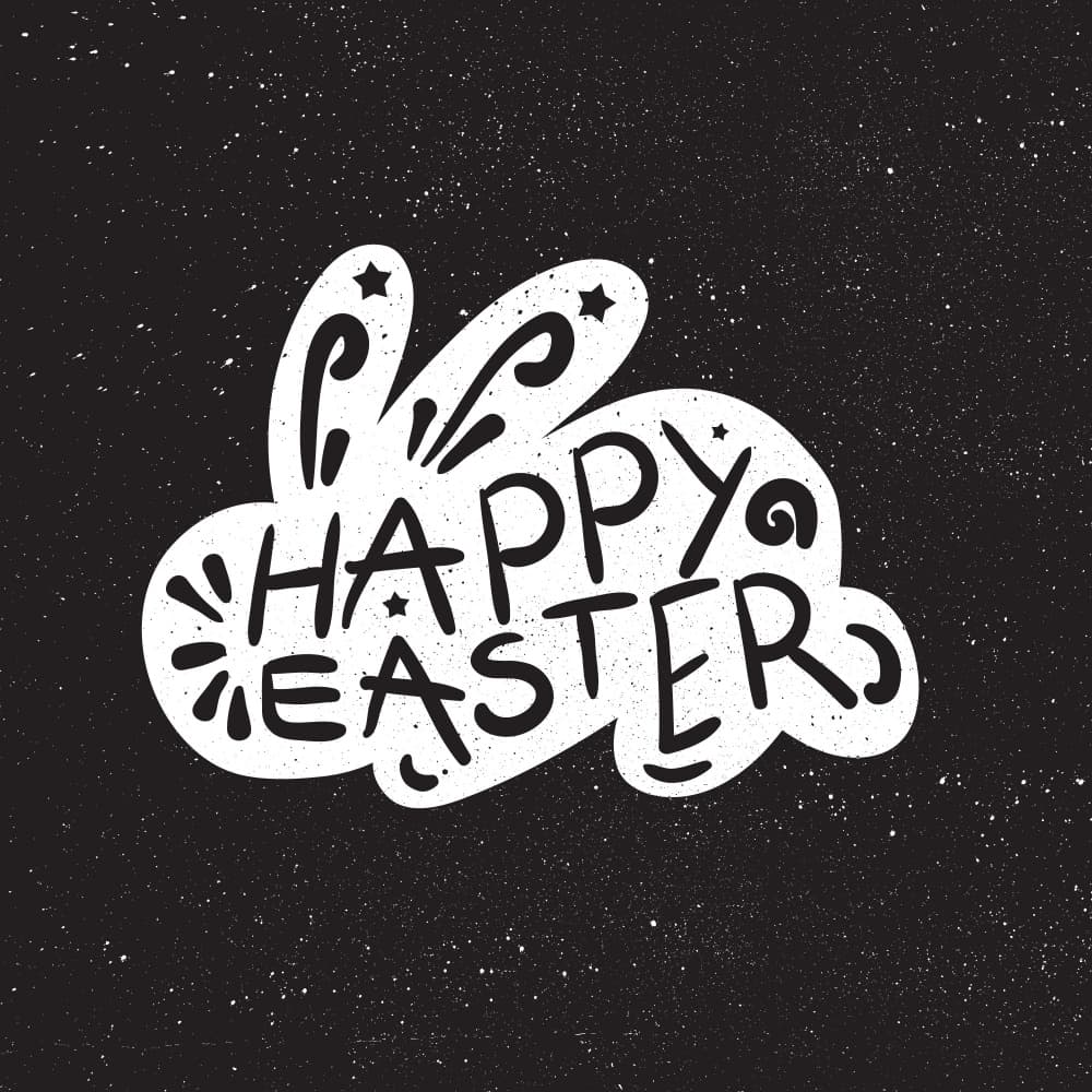 Happy Easter Bunny by Marika Barsrsind — canvas wall art