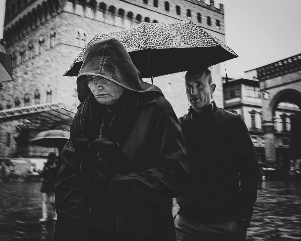 Rainy City Walk by Yuri Shepelev — canvas wall art
