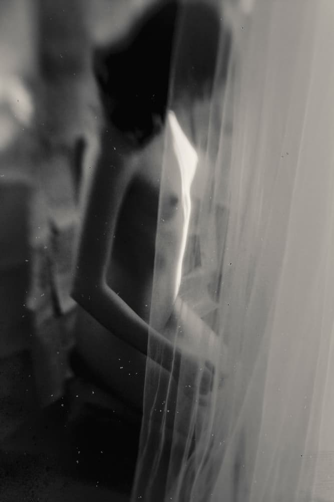 Intimate Sheer Nude by Bogdan Bouşcă — canvas wall art