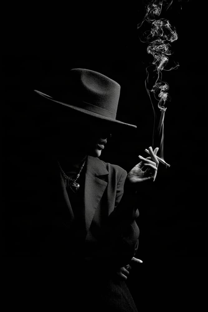 Mysterious Smoke And Hat by Rahmad Adriansyah — canvas wall art