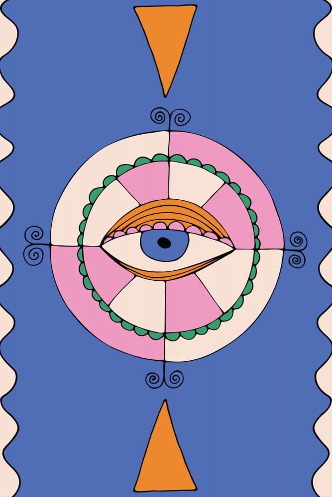 Abstract Third Eye by Irene Demetri — canvas wall art