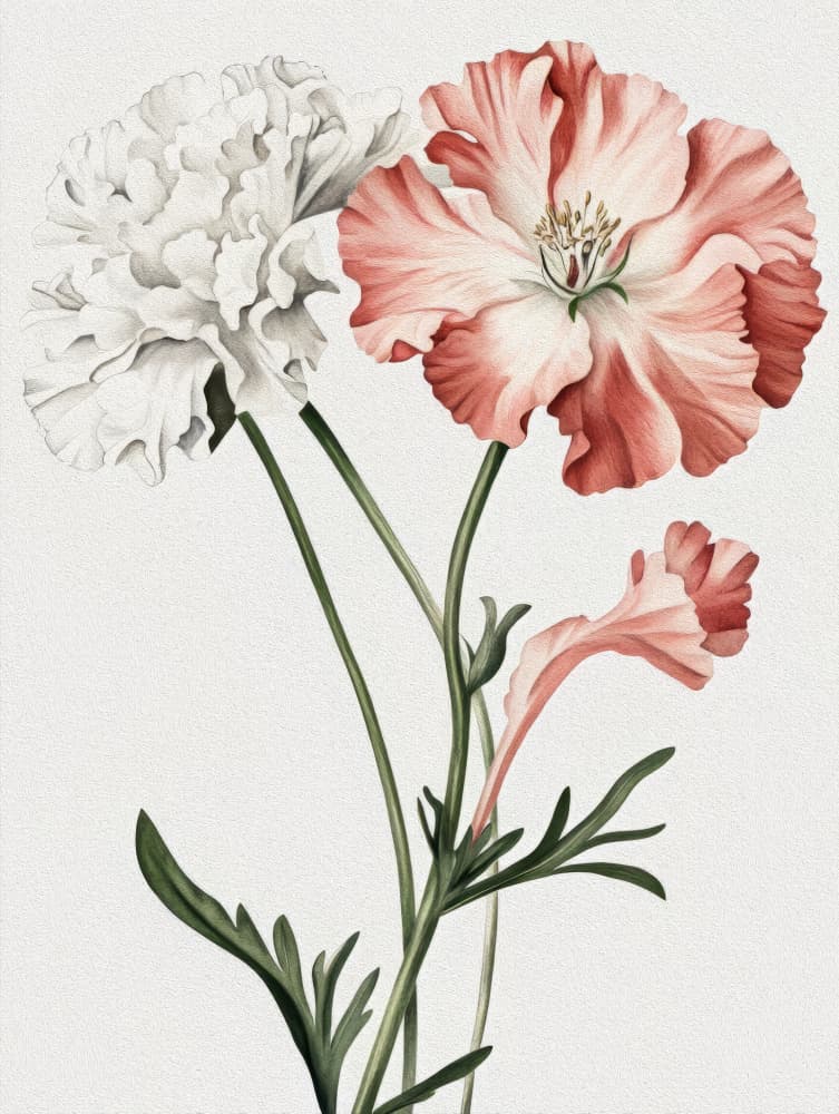 Elegant Poppy Blooms by Bilge Paksoylu — canvas wall art