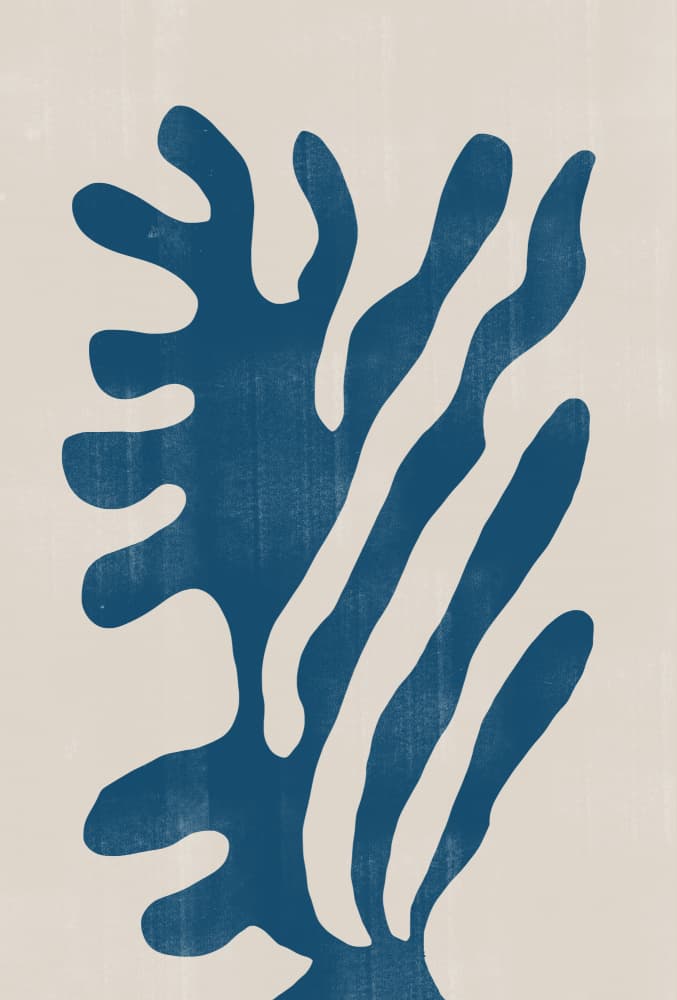Blue Coral Dance by THE MIUUS STUDIO — canvas wall art