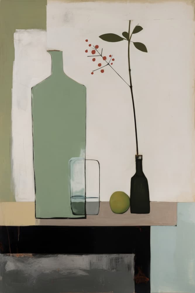 Minimalist Still Life by Treechild — canvas wall art