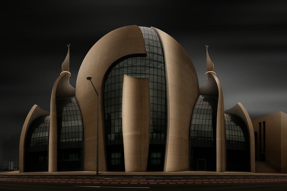 Modern Mosque Architecture by Adam Pachula — canvas wall art