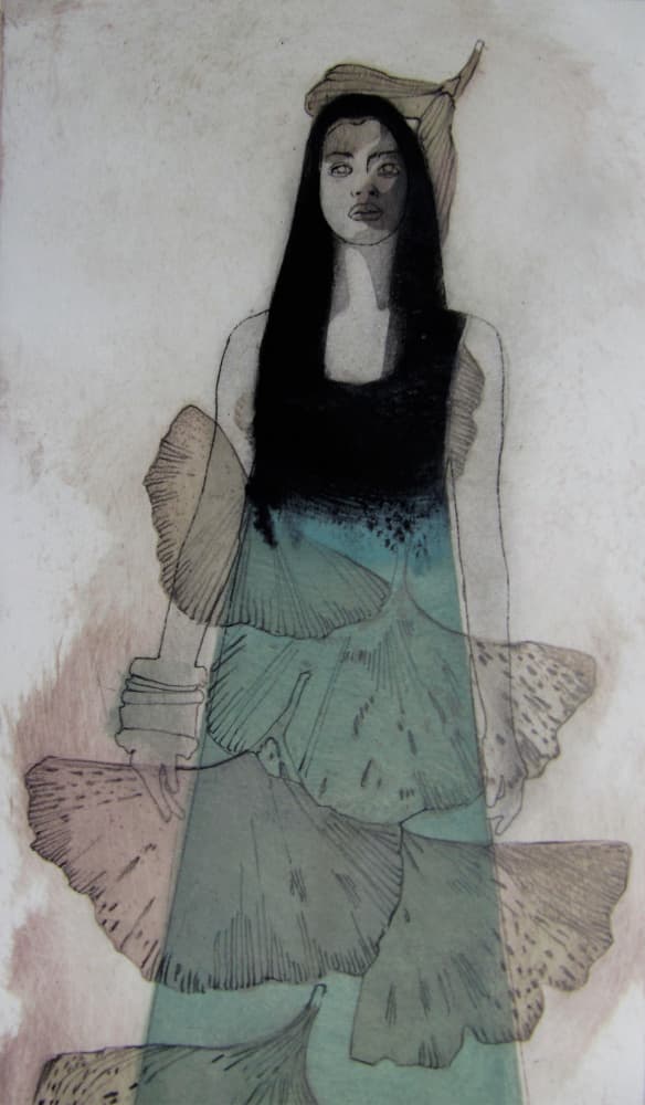 Ethereal Ginkgo Fashion by Doris Schmitz — canvas wall art