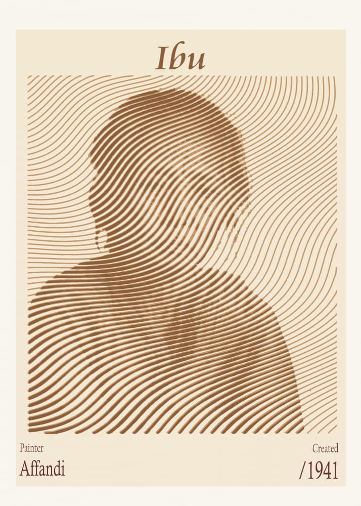 Abstract Wavy Portrait by Doa Project — canvas wall art
