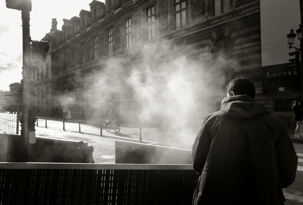 Louvre Steam Street by Kenichiro Hagiwara — canvas wall art
