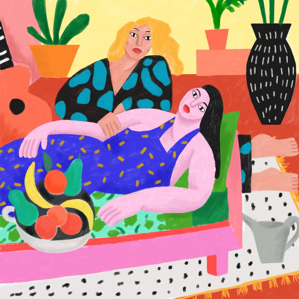 À La Maison by Cépé — canvas wall art