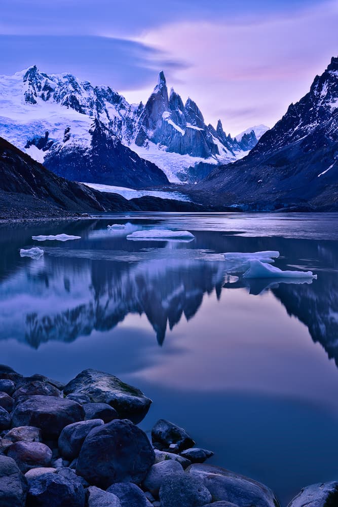 Glacial Lake Reflection by Mei Xu — canvas wall art