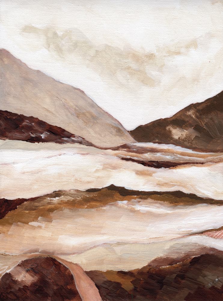 Earthy Mountain Path by Nikita Jariwala — canvas wall art