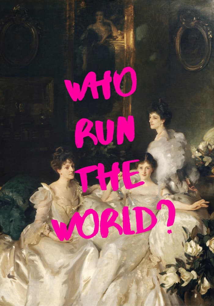Who Run The World by Athene Fritsch — canvas wall art