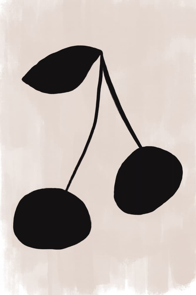 Black Cherry by uplusmestudio — canvas wall art