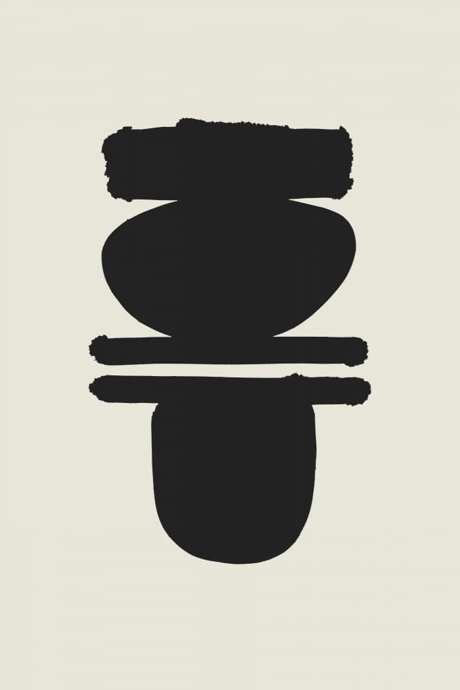 Minimalist Stacked Forms by cartissi — canvas wall art