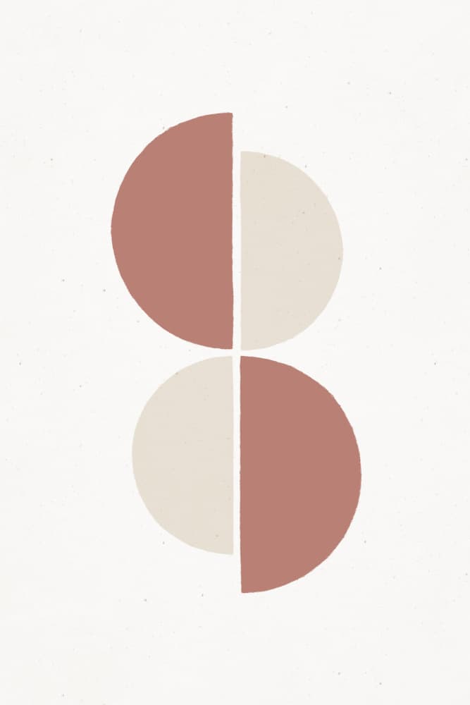 Geometric Shapes in Earthy Tones by uplusmestudio — canvas wall art