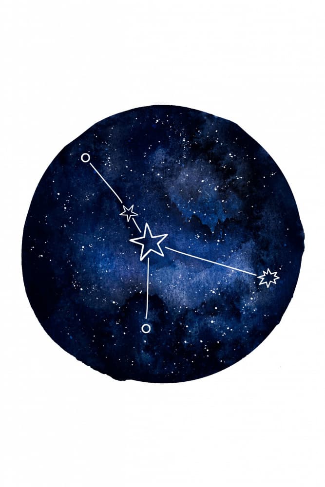 Celestial Cancer Constellation by EMELIEmaria — canvas wall art