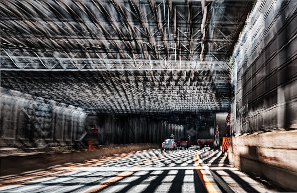 Dynamic Tunnel Drive by carlo borgatelli — canvas wall art