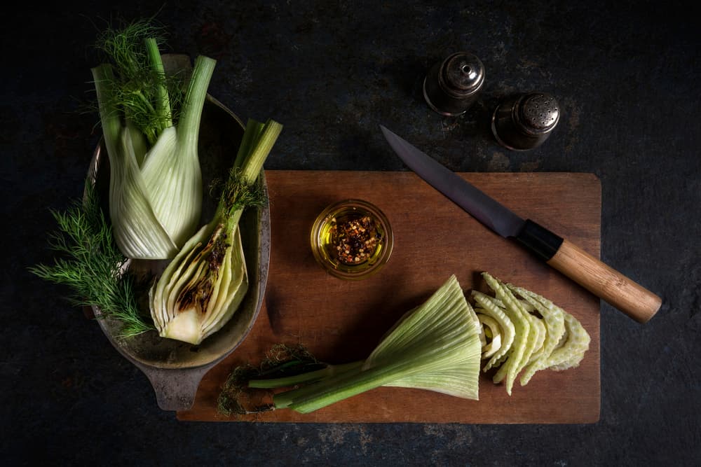 Fennel Culinary Prep by Diana Popescu — canvas wall art