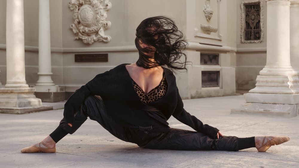 Urban Ballet Dancer by Tyler McAuley — canvas wall art