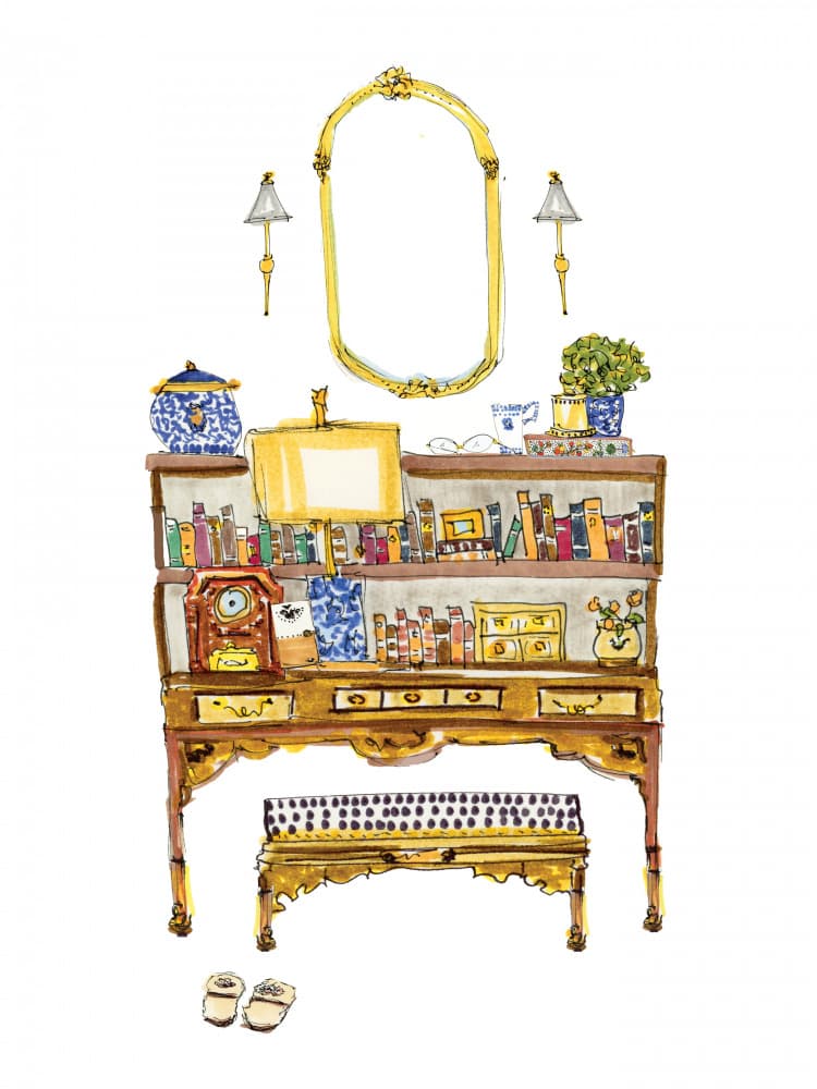 Thoughtful Desk by Breanna Megan Studio — canvas wall art