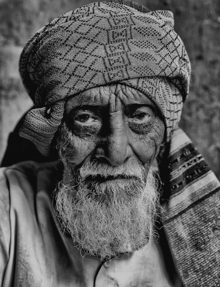 Wise Old Man by Shaibal Nandi — canvas wall art