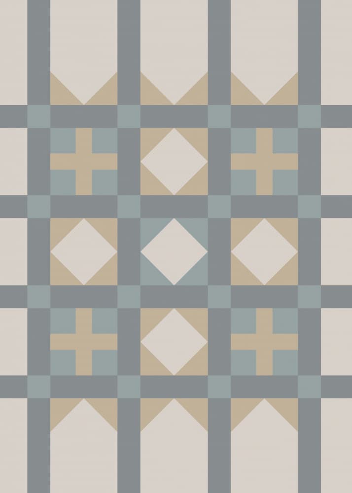 Geometric Grid Pattern by Paperago — canvas wall art