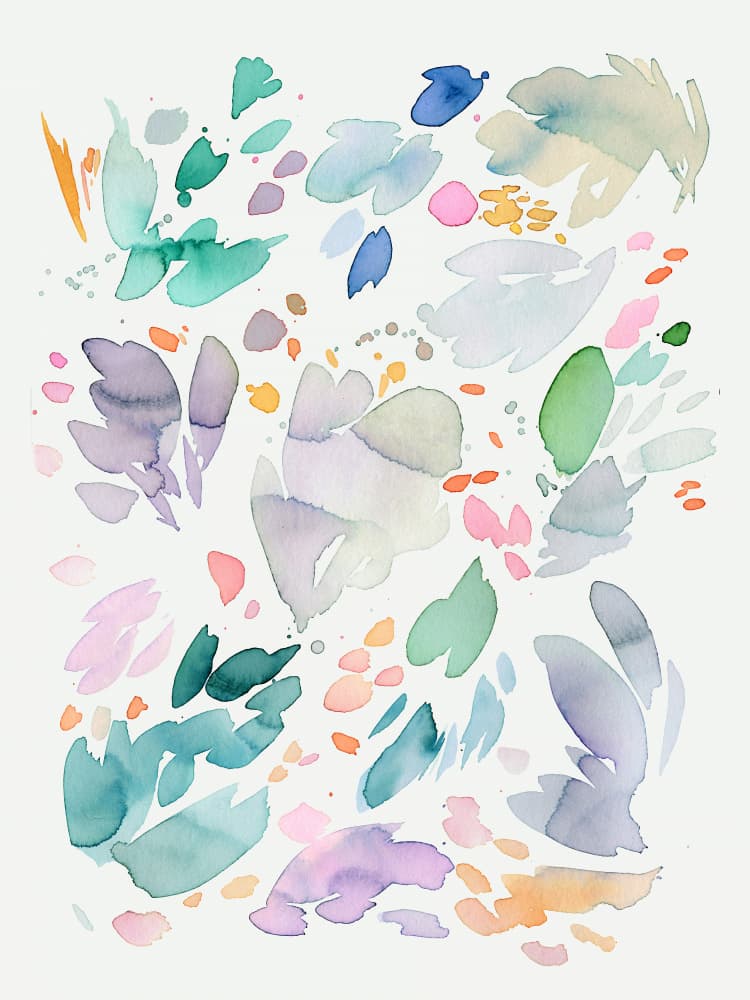 Abstract Fluid Pastels by Ninola Design — canvas wall art