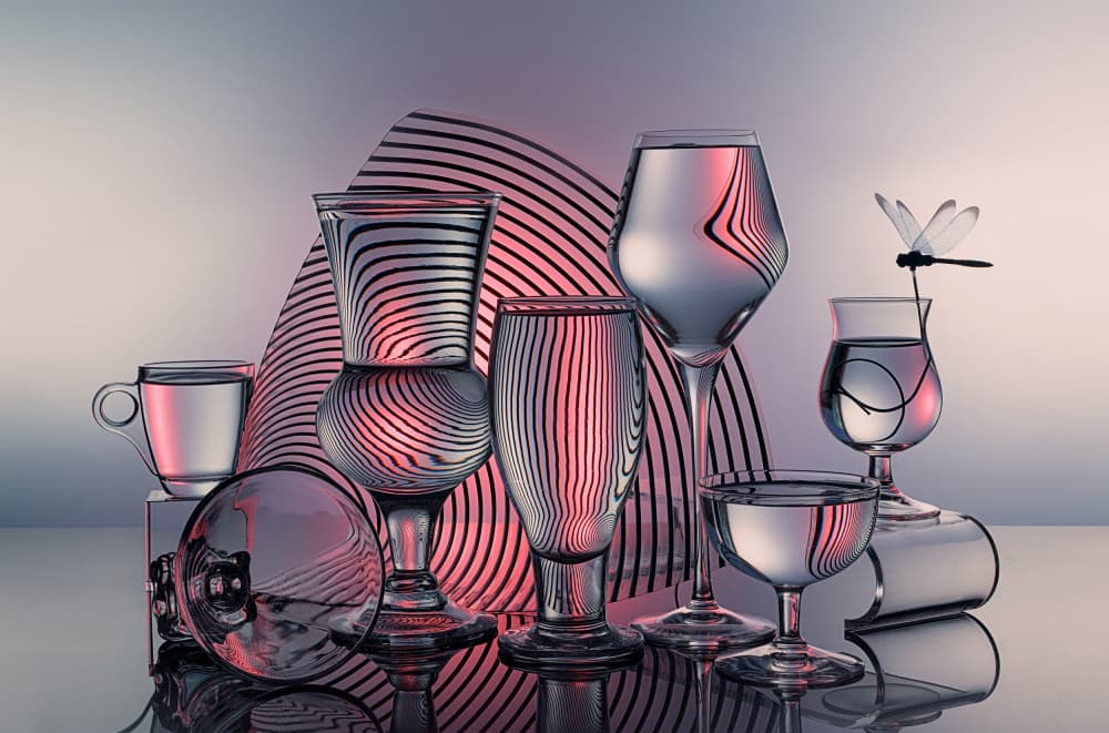 Vibrant Optical Reflections by Lydia Jacobs — canvas wall art