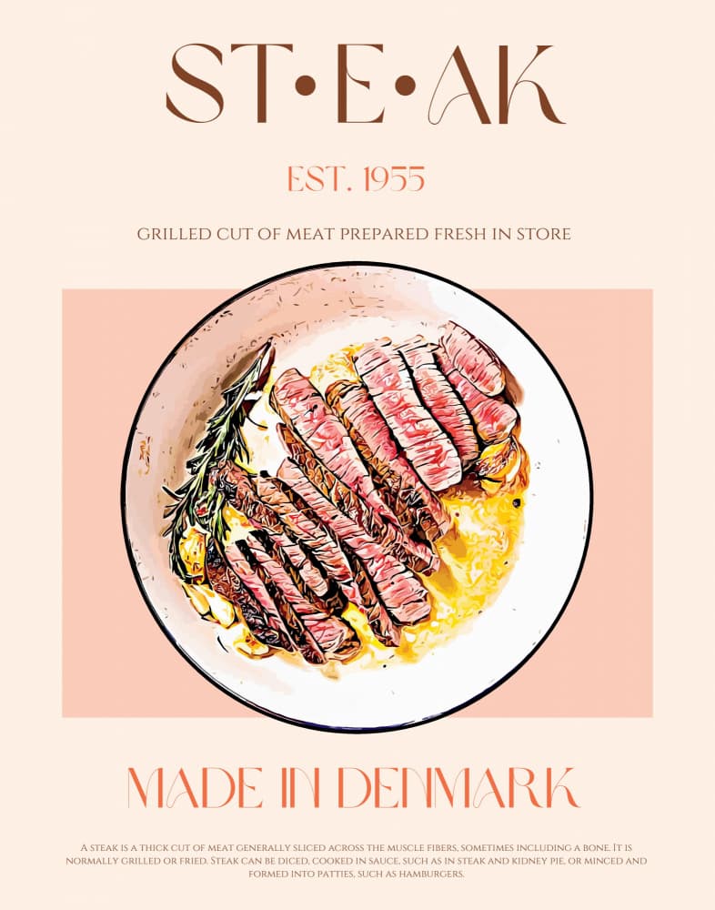 Perfect Grilled Steak by Nazma Khokhar — canvas wall art