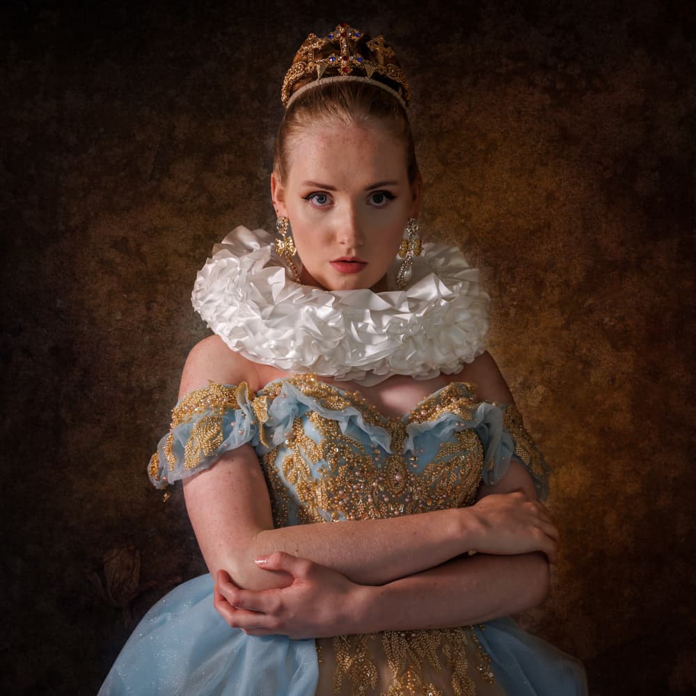 Regal Queen Portrait by David Bennion — canvas wall art
