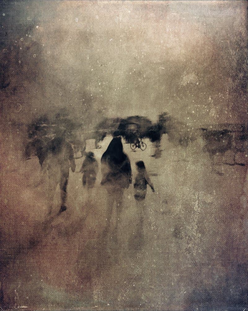 Ethereal Urban Walk by Yalım Vural — canvas wall art